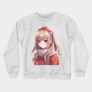 Cute Anime Girl #001 Crewneck Sweatshirt